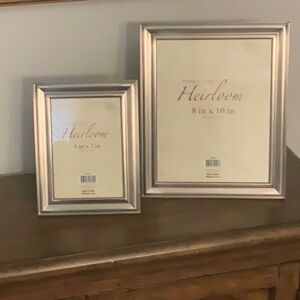 Set of Pewter Colored Picture Frames